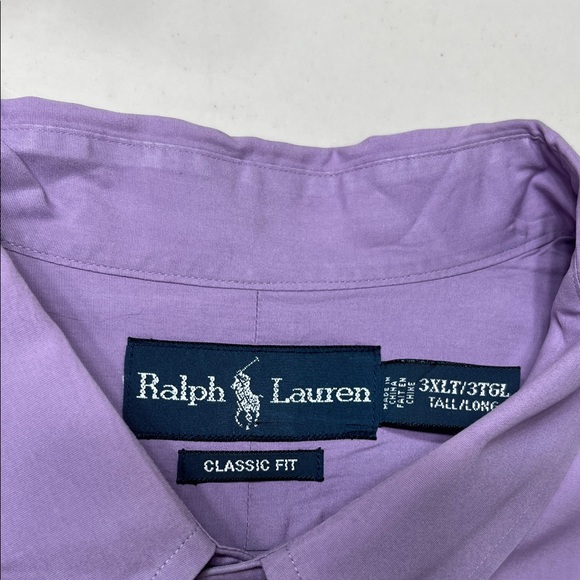 Ralph Lauren Men's Lavender Button Down Shirt - Picture 2 of 4